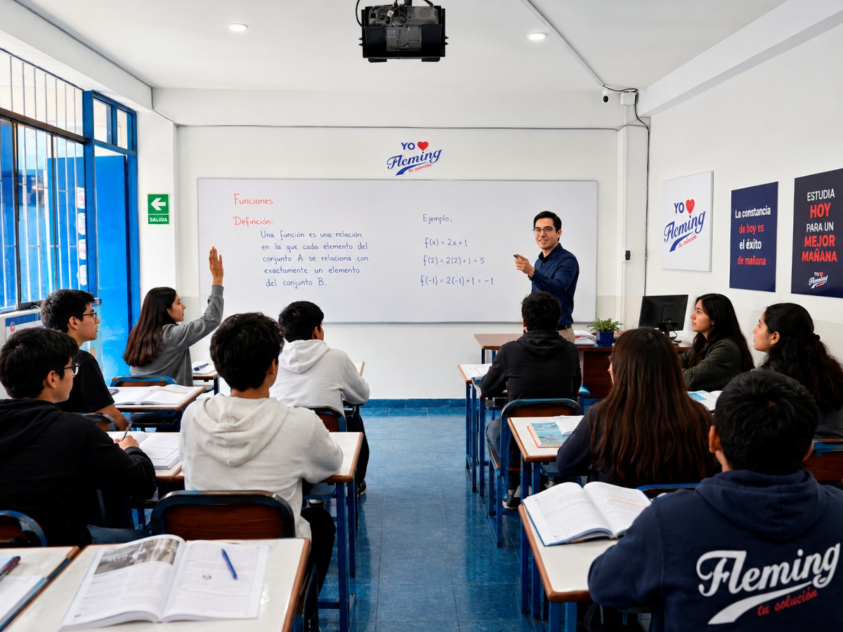 Aula con tecnología de punta Academia Fleming Tacna